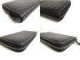 Photo7: BOTTEGA VENETA Intrecciato Black Leather Round Zip Wallet Purse #a490