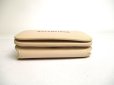 Photo5: BALENCIAGA Beige Leather Trifold Cash Mini Wallet Purse #a494