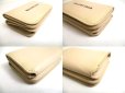 Photo7: BALENCIAGA Beige Leather Trifold Cash Mini Wallet Purse #a494