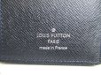 Photo10: LOUIS VUITTON Black Taiga Leather Long Wallet Portefeuille Brazza #a496