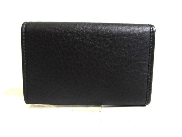 Photo2: GUCCI Black Leather 6 Pics Key Chain #a507