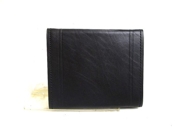 Photo2: Yves Saint Laurent Vintage Japan Limited Black Leather Coin Purse #a510