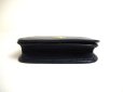 Photo5: HUNTING WORLD Navy blue Leather Flap Coin Purse #a514