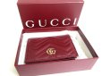 Photo12: GUCCI GG Marmont Bordeaux Leather Bifold Wallet Compact Wallet #a520