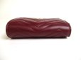 Photo6: GUCCI GG Marmont Bordeaux Leather Bifold Wallet Compact Wallet #a520