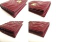 Photo7: GUCCI GG Marmont Bordeaux Leather Bifold Wallet Compact Wallet #a520