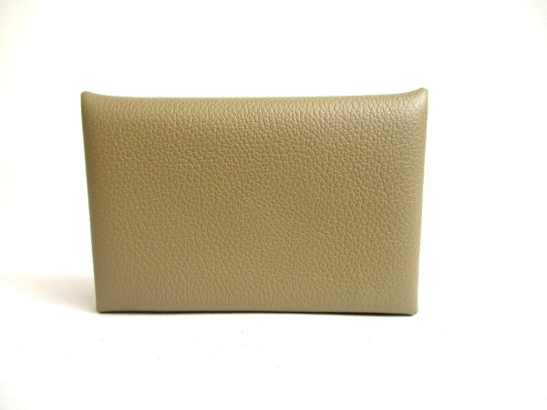 Photo2: HERMES Evercolor Evercolor Leather Card Case Card Holder Calvi #a521