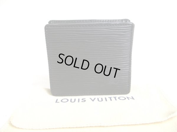 Photo1: LOUIS VUITTON Epi Black Leather Coin Purse Porto Monnaie Boite #a522