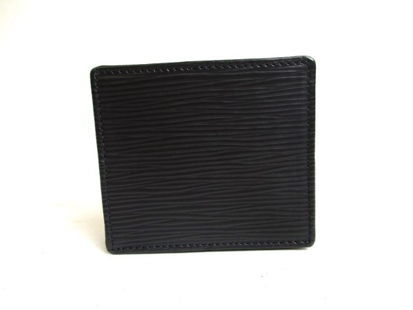 Photo2: LOUIS VUITTON Epi Black Leather Coin Purse Porto Monnaie Boite #a522