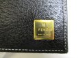 Photo10: FENDI Black Leather Gold H/W Bifold Wallet Compact Wallet #a527