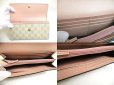 Photo8: GUCCI Doublre G Light Pink Leather Continental Wallet Flap Long Wallet #a531