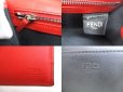 Photo10: FENDI Black Red Leather Yellow Monster Bugs Eyes Flap Long Wallet #a534