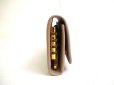 Photo4: PRADA Beige Saffiano Metal Leather 4 Pics Key Chain #a542