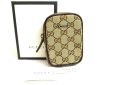 Photo1: GUCCI Beige GG Canvas Cigarette Case Pouch #a544 (1)