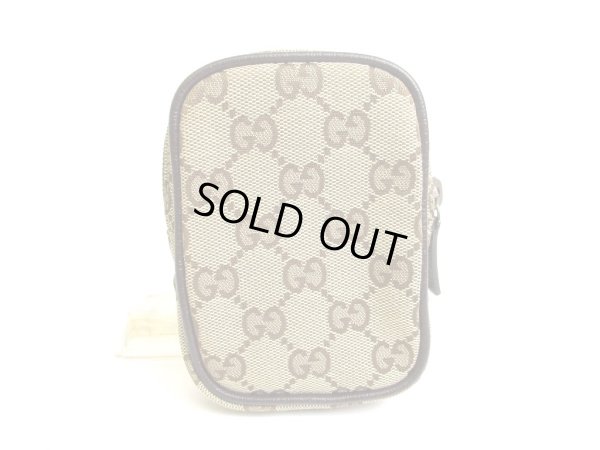 Photo2: GUCCI Beige GG Canvas Cigarette Case Pouch #a544