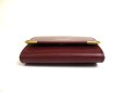 Photo5: Cartier Must de Cartier Bordeaux Leather Coin Purse #a546