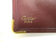 Photo10: Cartier Must de Cartier Bordeaux Leather Bifold Wallet Purse #a549