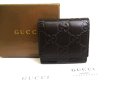 Photo1: GUCCI Guccissima Dark Brown Leather Coin Purse #a550 (1)