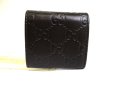 Photo2: GUCCI Guccissima Dark Brown Leather Coin Purse #a550 (2)