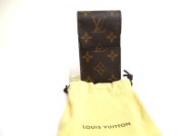 LOUIS VUITTON Monogram Leather Brown Cigarette Cases #a556