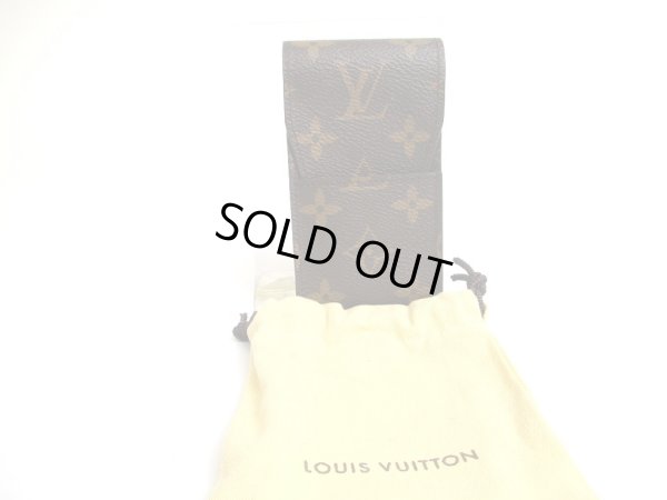 Photo1: LOUIS VUITTON Monogram Leather Brown Cigarette Cases #a556
