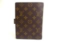 Photo2: LOUIS VUITTON Monogram Document Holders Medium Ring Agenda Cover #a557 (2)