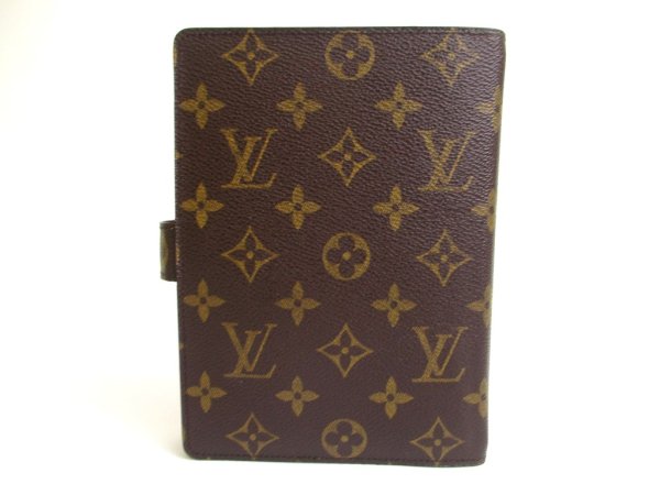 Photo2: LOUIS VUITTON Monogram Document Holders Medium Ring Agenda Cover #a557