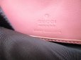 Photo10: GUCCI GG Marmont Ribbon Motif Pink Leather Round Zip Wallet #a558