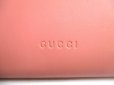 Photo12: GUCCI GG Marmont Ribbon Motif Pink Leather Round Zip Wallet #a558