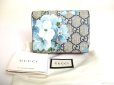 Photo1: GUCCI GG Coating Canvas Leather Blooms Bifold Wallet Compact Wallet #a561 (1)