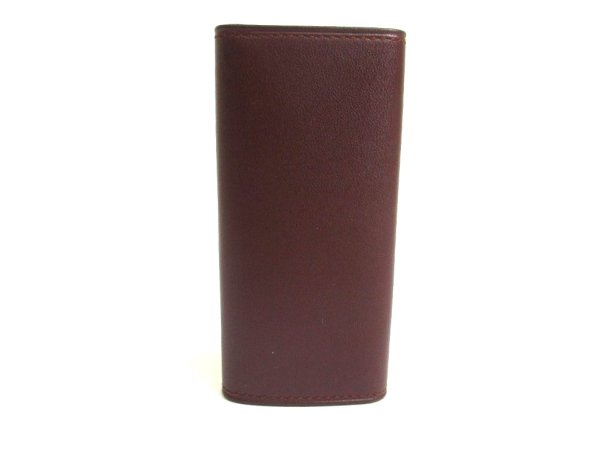 Photo2: Cartier Must de Cartier Bordeaux Leather 4 Pics Key Cases #a565