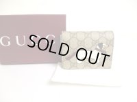 GUCCI GG Coating Canvas Leather Dog Motif Bifold Wallet Compact Wallet #a568