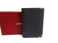 Photo1: Cartier Must de Cartier Dark Gray Leather Card Holder #a569 (1)