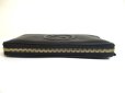 Photo6: GUCCI Interlocking G Black Leather Round Zip Long Wallet #a574