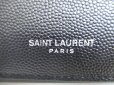 Photo10: Saint Laurent YSL Black Leather 6 Pics Key Chain #a575