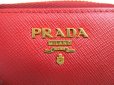 Photo10: PRADA Saffiano Red Leather Coin Case Purse #a577