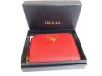 Photo12: PRADA Saffiano Red Leather Coin Case Purse #a577