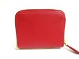 Photo2: PRADA Saffiano Red Leather Coin Case Purse #a577 (2)