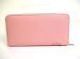 Photo2: Tiffany & Co. Return to Tiffany Pink Leather Large Zip Wallet #a579 (2)