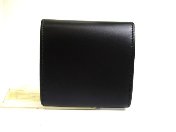 Photo2: Cartier Pasha de Cartier Black Leather Silver H/W Coin Purse #a585