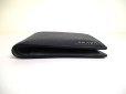 Photo5: PRADA Saffiano Navy Blue Gray Leather Bifold Wallet Compact Wallet #a586