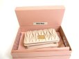 Photo12: miu miu Beige Matelasse Beige Leather Card Case Card Holder #a587