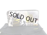 FENDI Zucca Artifical Canvas Multicolor Leather Round Zip Long Wallet #a589