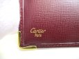 Photo10: Cartier Must de Cartier Bordeaux Leather Bifold Long Wallet #a590