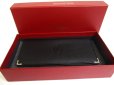 Photo12: Cartier Must de Cartier Black Leather Bifold Long Bill Wallet #a591