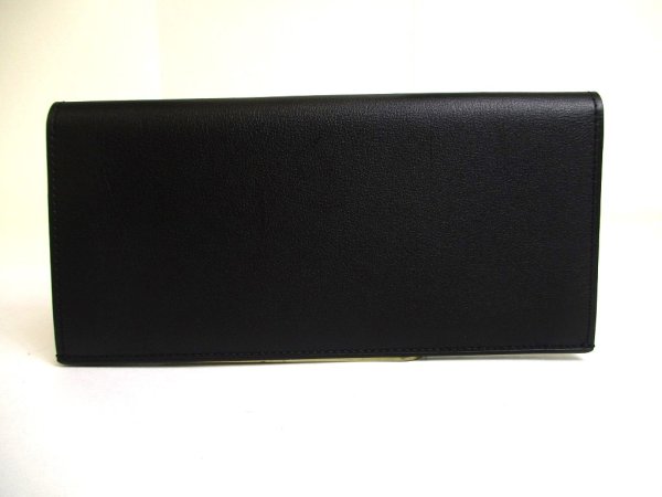 Photo2: Cartier Must de Cartier Black Leather Bifold Long Bill Wallet #a591