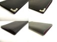 Photo7: Cartier Must de Cartier Black Leather Bifold Long Bill Wallet #a591