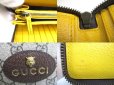 Photo10: GUCCI Neo Vintage GG Supreme Canvas Yellow Leather Round Zip Long Wallet #a593