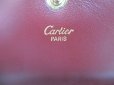 Photo10: Cartier Must de Cartier Bordeaux Leather Trifold Wallet #a601