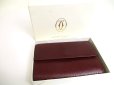 Photo12: Cartier Must de Cartier Bordeaux Leather Trifold Wallet #a601